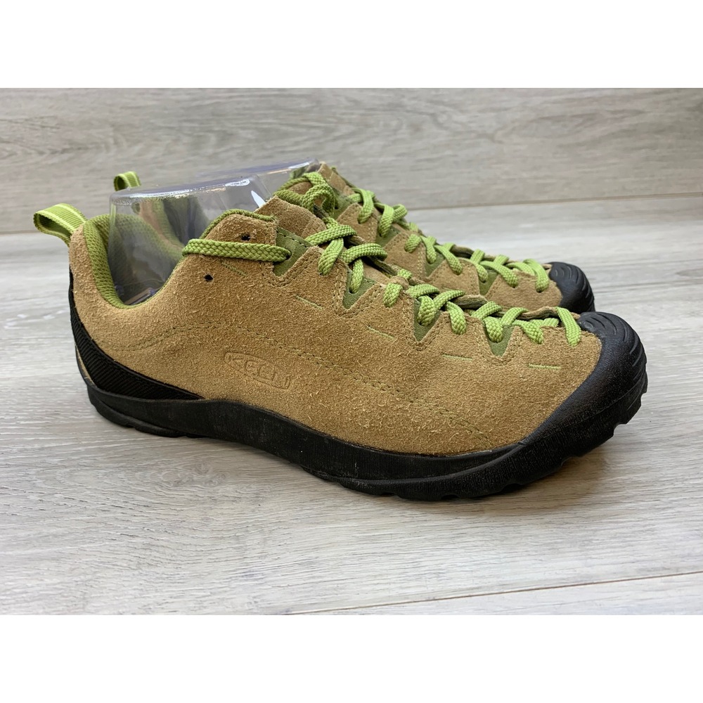 Keen Jasper Women's Suede Climbing Inspired Sneakers Tan Green 9 Trail Shoes